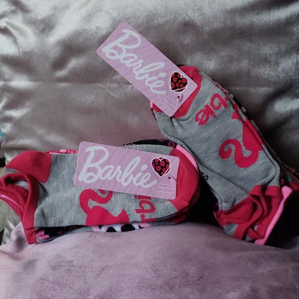 NWT BARBIE Socks 12 Pack Women's 9-11 Girls Youth 6-12 Ankle Cut AUTHENTIC - Picture 12 of 12